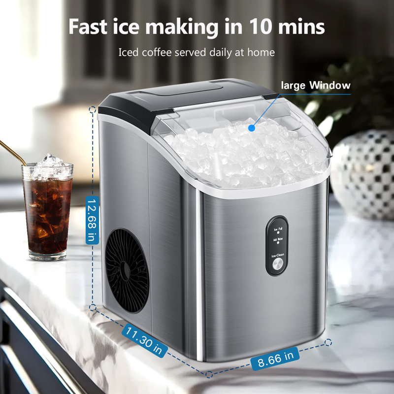 COWSAR 33 Lb. Daily Production Nugget Clear Ice Portable Ice Maker & Reviews Wayfair